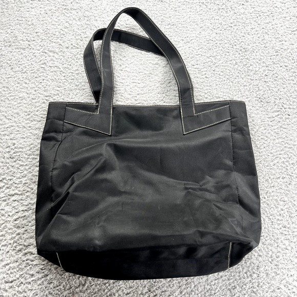 True Religion Black Canvas Tote Logo Bag Lightweight - Picture 6 of 10